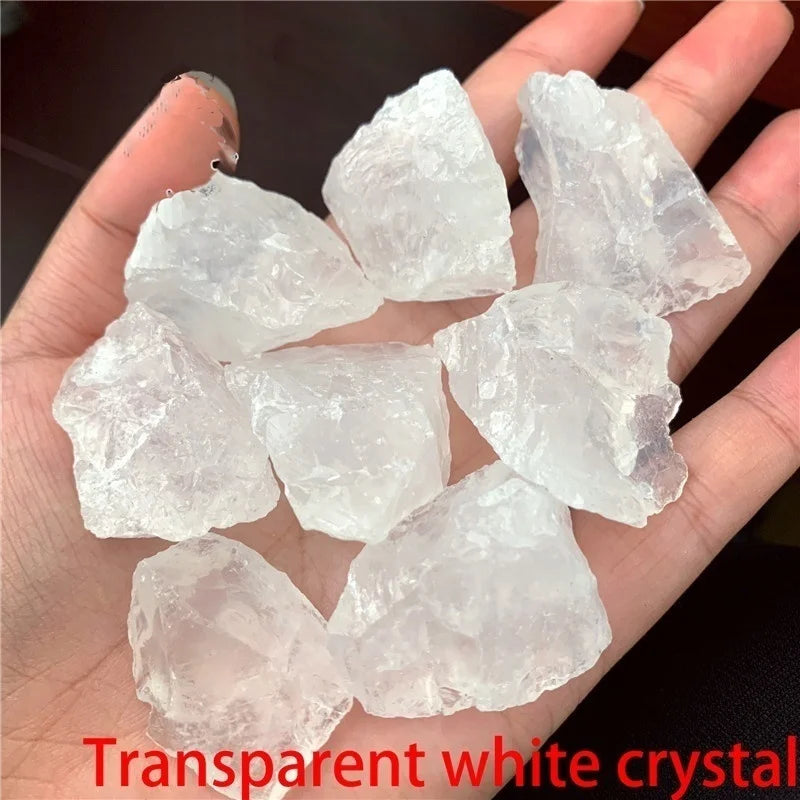 Natural Crystal Stones Rose Quartz Amethyst Fluorite Mineral Reiki Healing Stone