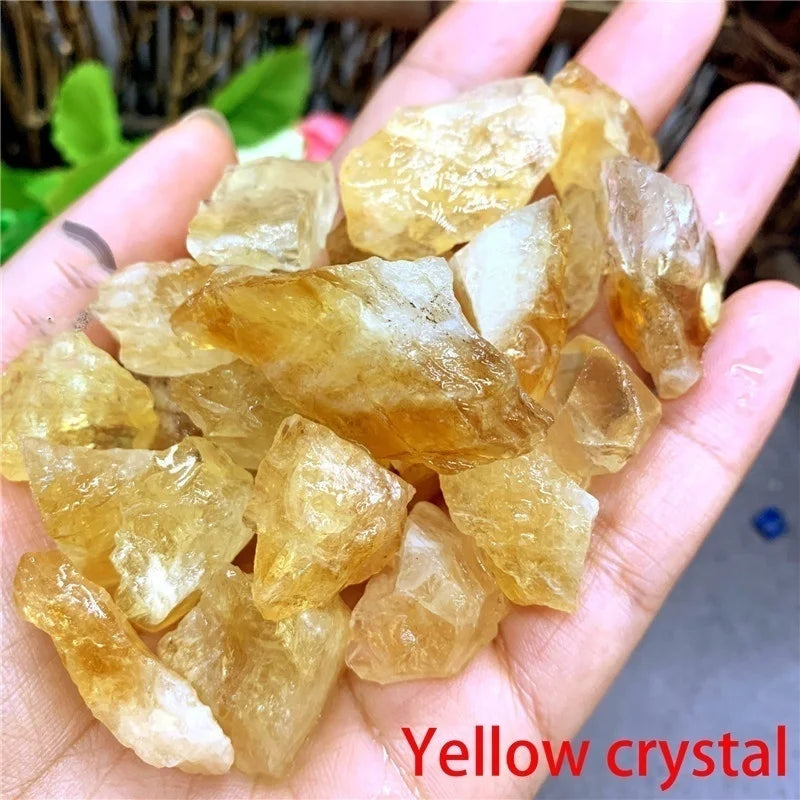 Natural Crystal Stones Rose Quartz Amethyst Fluorite Mineral Reiki Healing Stone