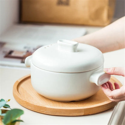 Wooden Round Serving Platter Tray