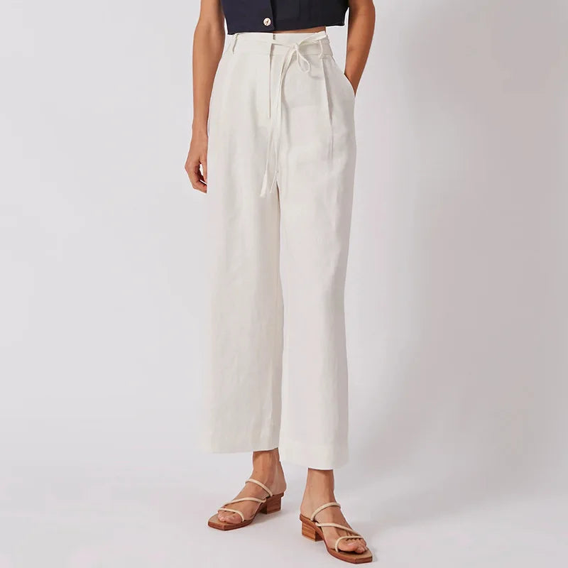 100% Linen Women's Pants