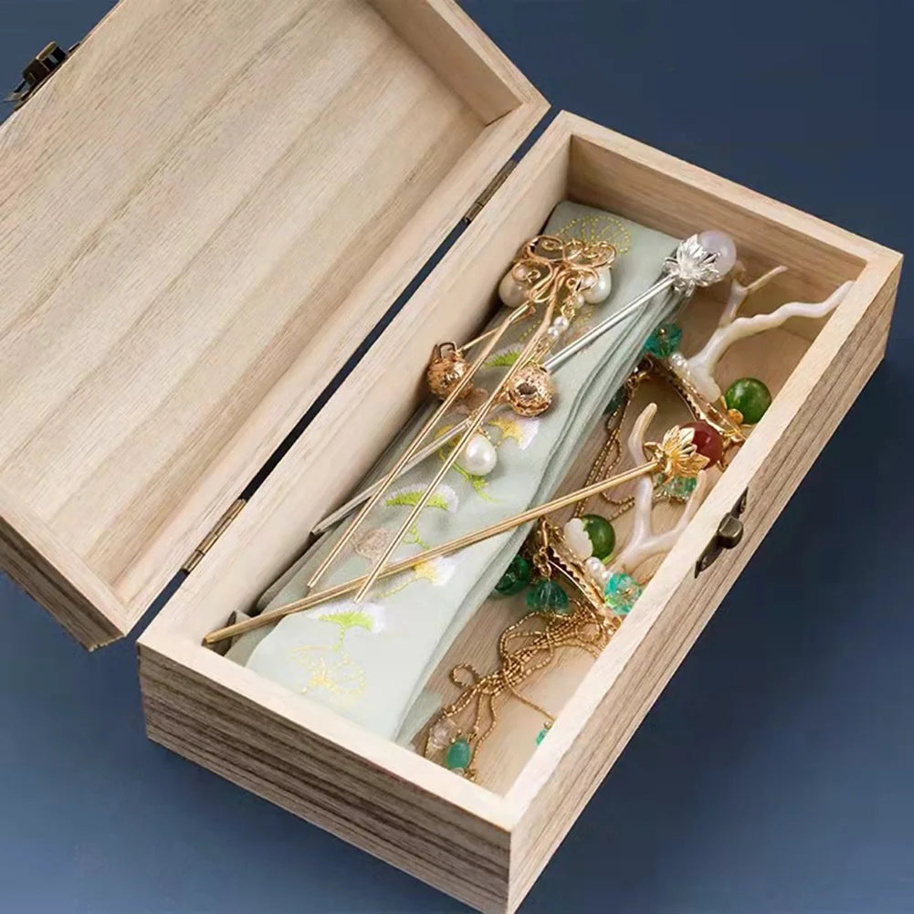 Rectangular Wooden Storage Gift Box