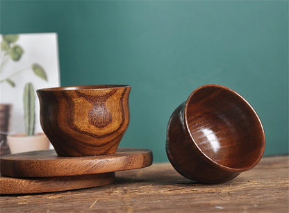 Handmade Natural Spruce Wood Cups