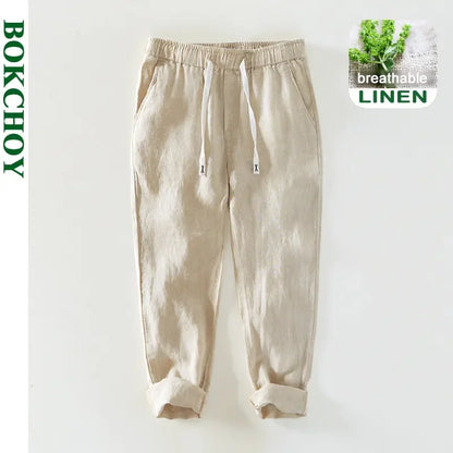 100% Linen Men's Pants