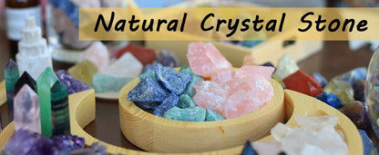 Natural Crystal Stones Rose Quartz Amethyst Fluorite Mineral Reiki Healing Stone