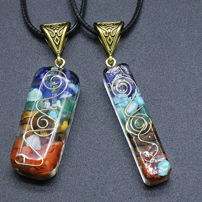 Energy Generator Orgone Crystals Pendant Necklace Healing Meditation Jewelry