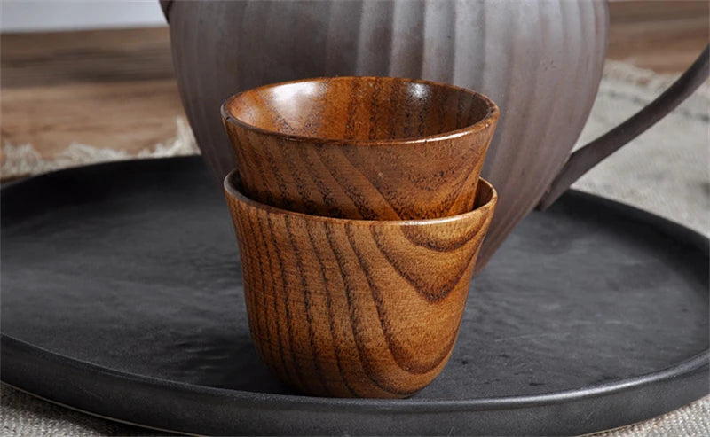 Handmade Natural Spruce Wood Cups