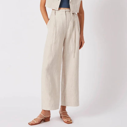 100% Linen Women's Pants