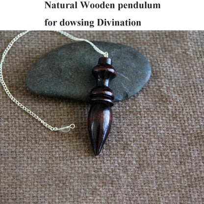 Natural Wooden Pendulum for Dowsing Reiki Egyptian  Spiritual Chakra Healing