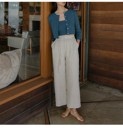 100% Linen Women's Pants