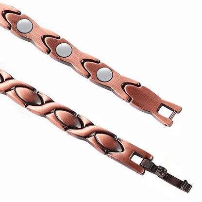 Women Magnetic Therapy Anklets 99.9% Pure Solid Copper 3500 Gauss Magnets