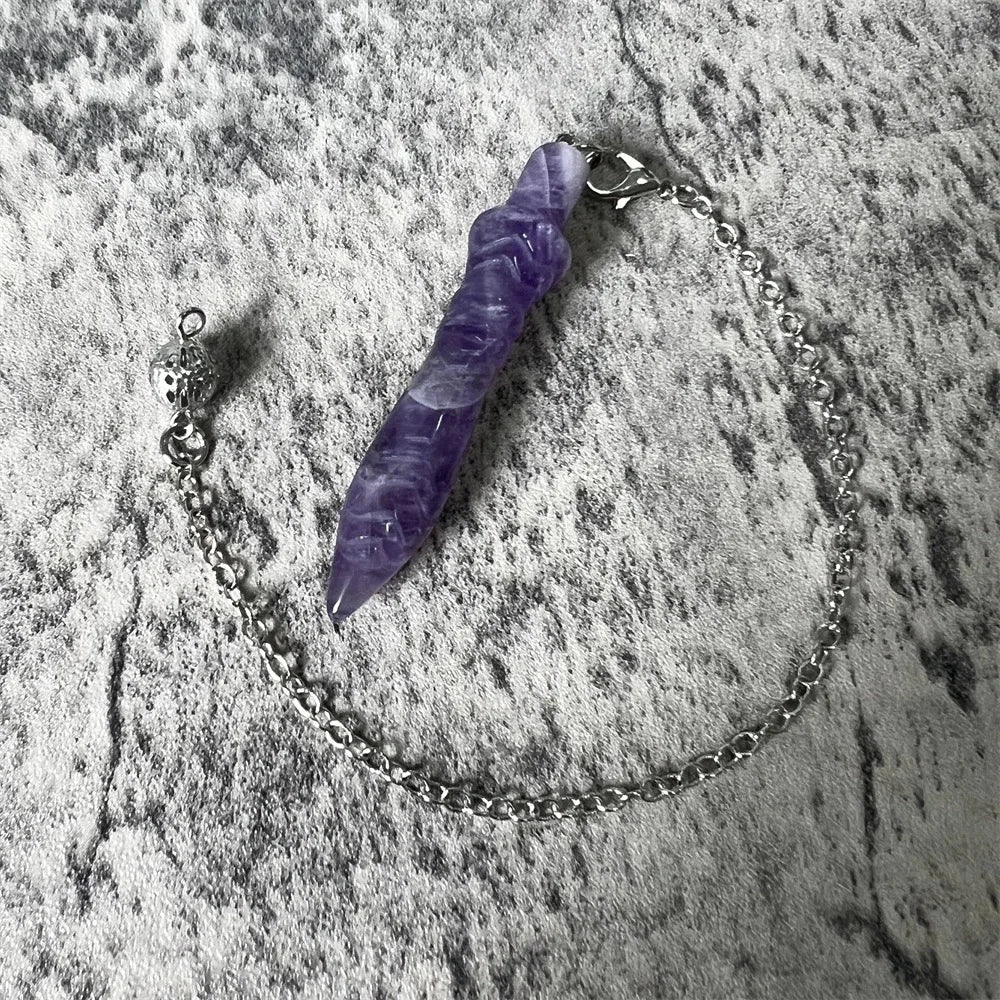 Natural Gem Stone Crystals Pendulum