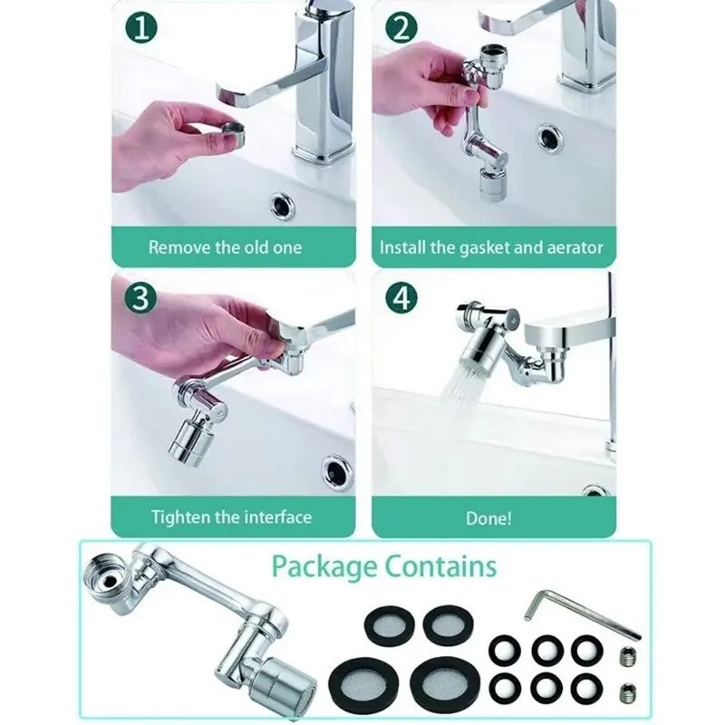 1080 Universal Rotation Faucet Extender