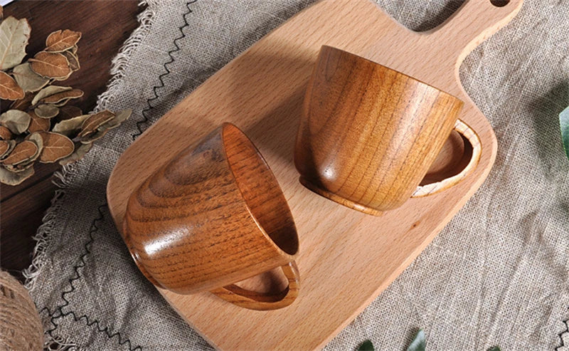 Handmade Natural Spruce Wood Cups