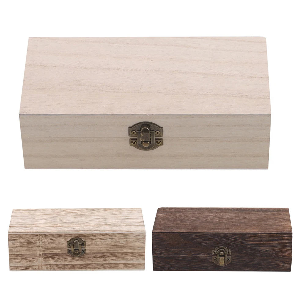 Rectangular Wooden Storage Gift Box