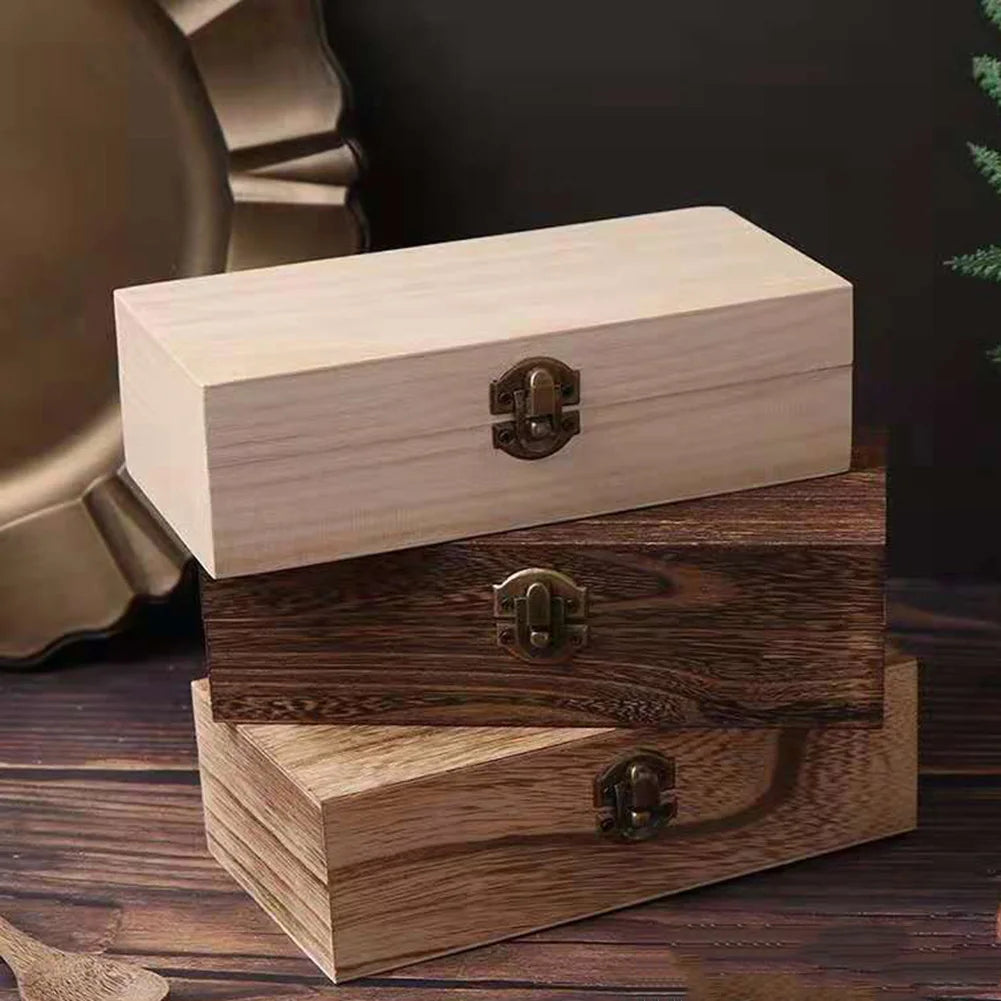 Rectangular Wooden Storage Gift Box