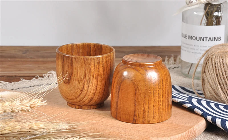 Handmade Natural Spruce Wood Cups