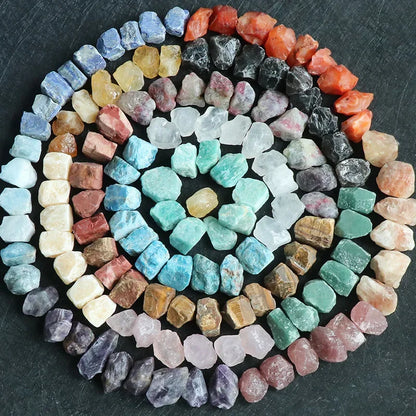 Natural Crystal Stones Rose Quartz Amethyst Fluorite Mineral Reiki Healing Stone