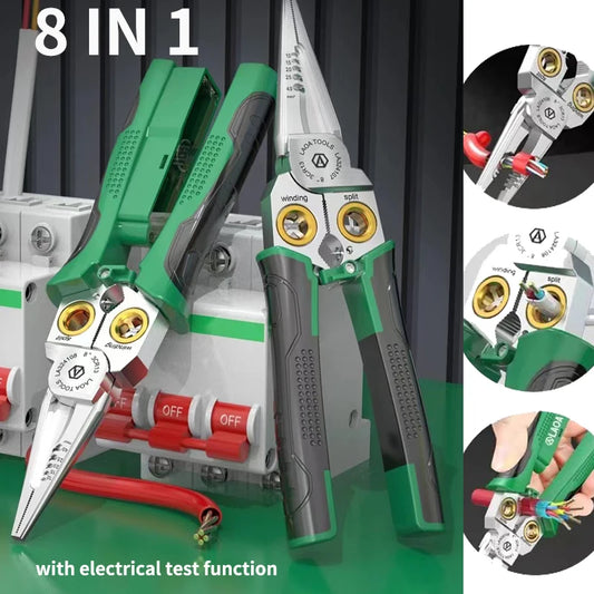 LAOA 8 in 1 Electrician Wire Stripping Pliers Multifunctional Tool