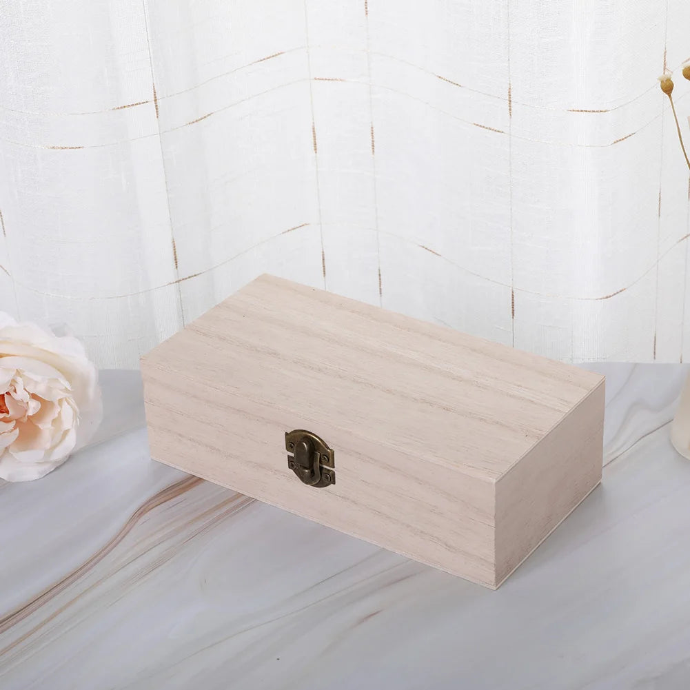 Rectangular Wooden Storage Gift Box