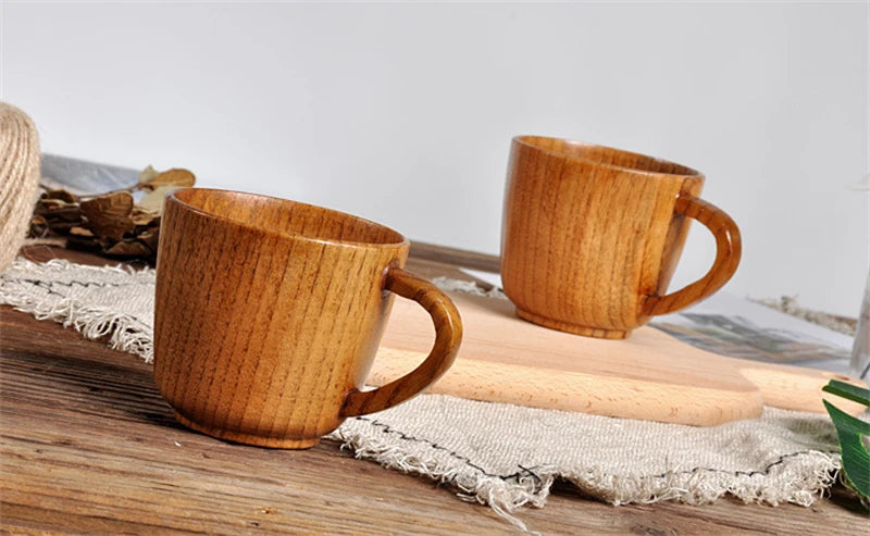 Handmade Natural Spruce Wood Cups