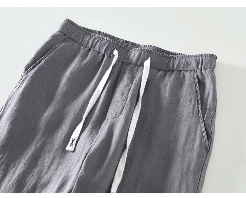 100% Linen Men's Pants