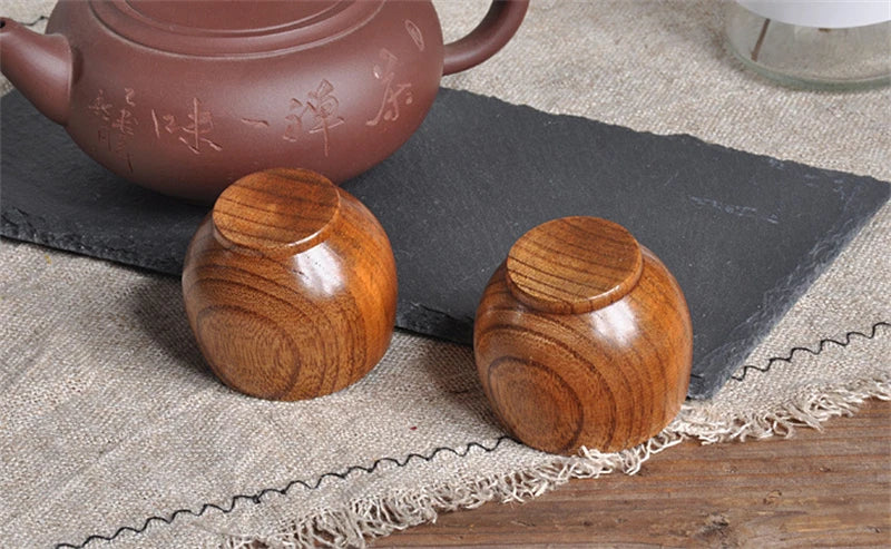 Handmade Natural Spruce Wood Cups