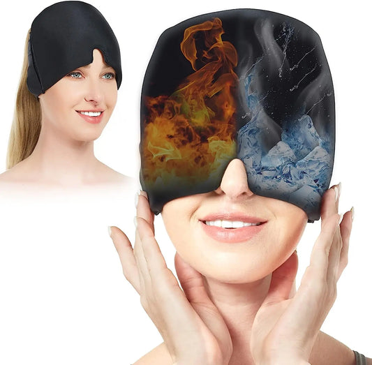 Migraine Relief headache Gel Hot Cold Therapy Mask