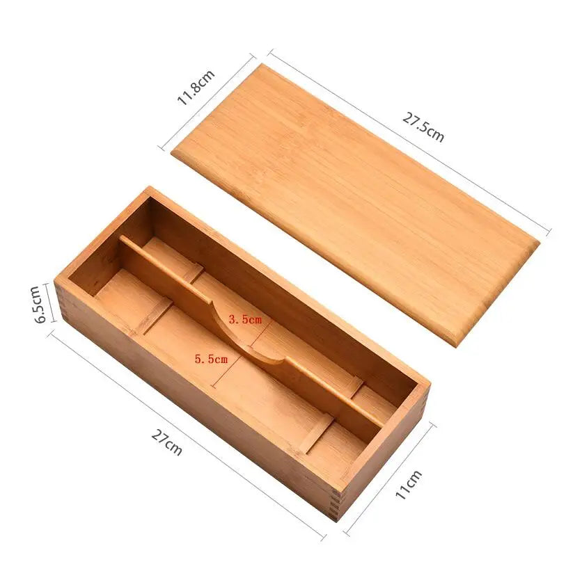 Bamboo Expandable Drawer Organizer for Utensils