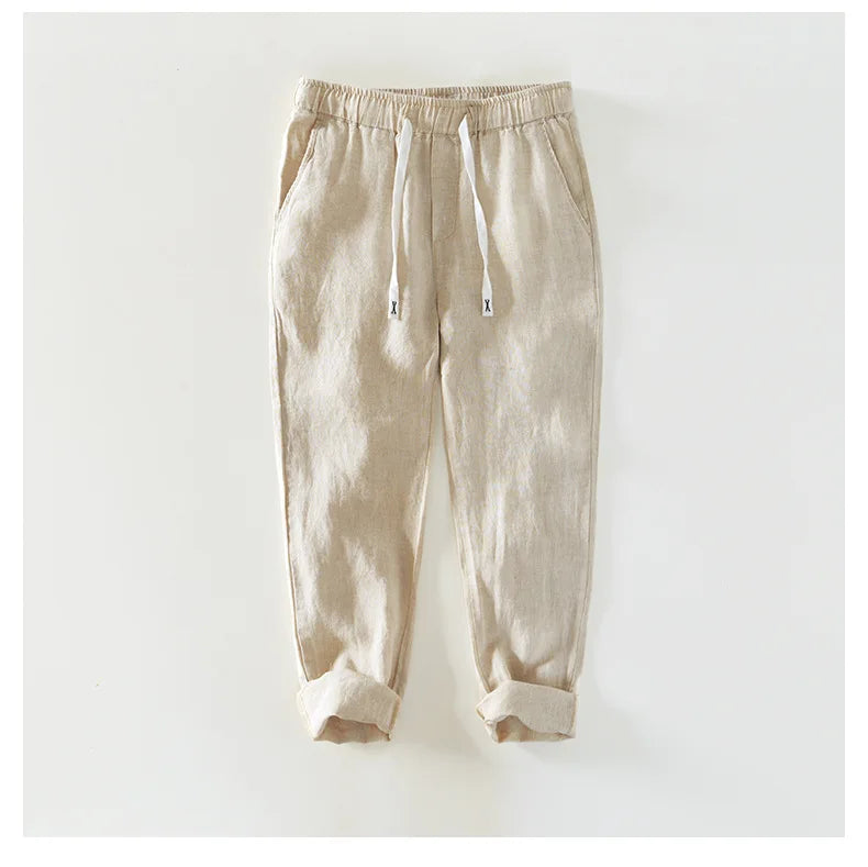 100% Linen Men's Pants