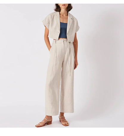 100% Linen Women's Pants