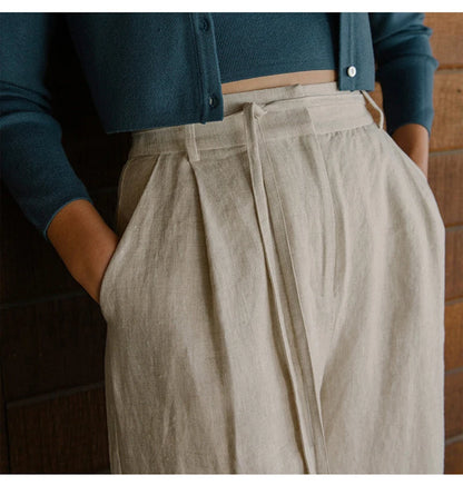 100% Linen Women's Pants