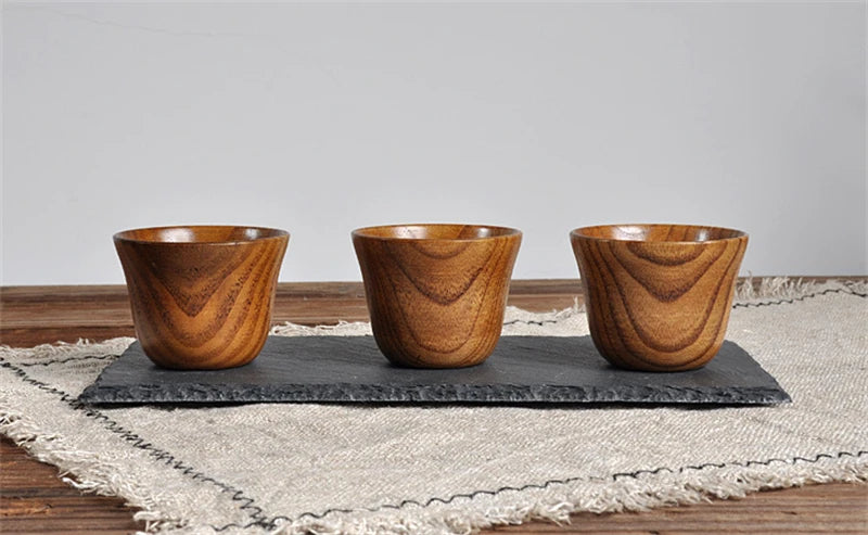 Handmade Natural Spruce Wood Cups