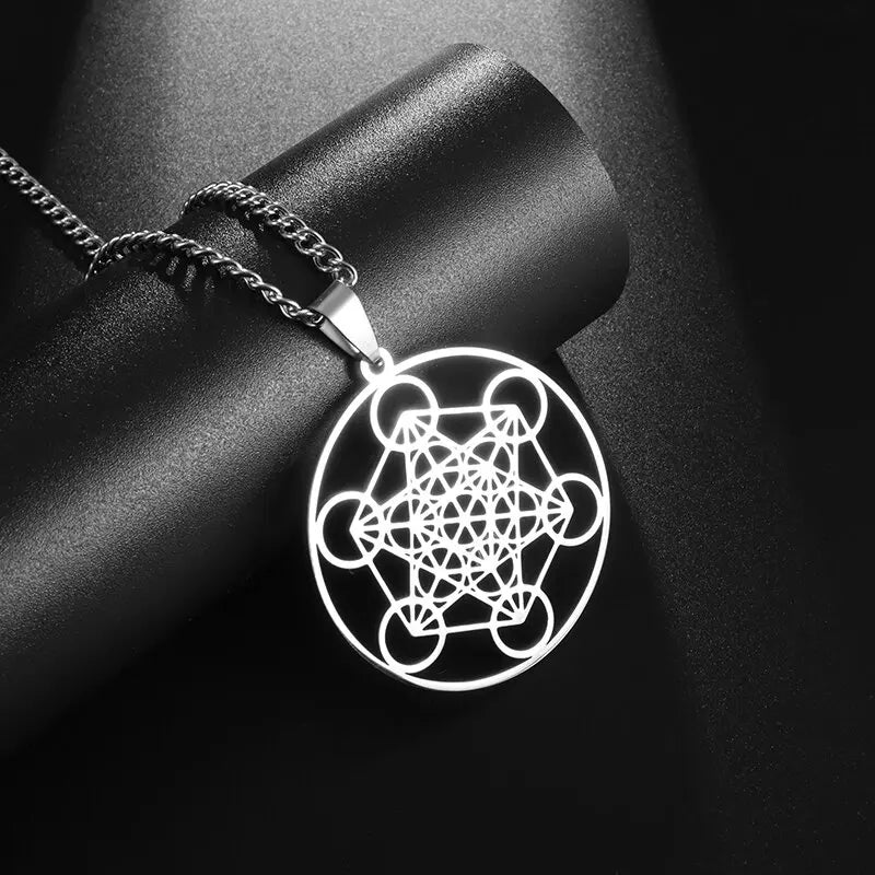 Flower of Life Chakra Stainless Steel Necklace Assorted