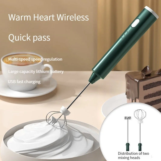 USB Rechargeable Handheld Milk Frother/Mixer Wand