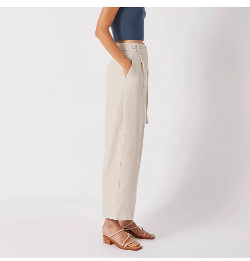 100% Linen Women's Pants