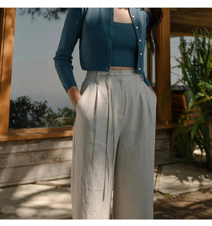 100% Linen Women's Pants