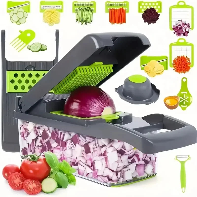 14/16 in 1 Multifunctional Vegetable Chopper Slicer Dicer