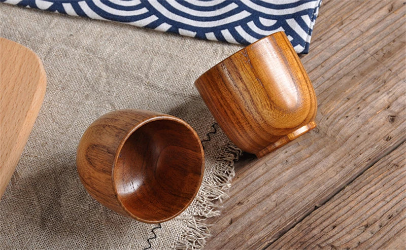 Handmade Natural Spruce Wood Cups