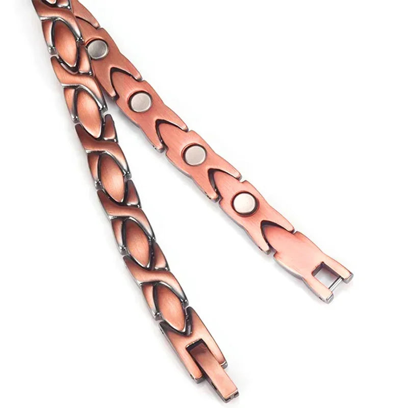 Women Magnetic Therapy Anklets 99.9% Pure Solid Copper 3500 Gauss Magnets