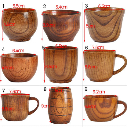 Handmade Natural Spruce Wood Cups