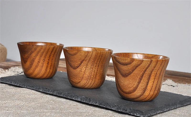 Handmade Natural Spruce Wood Cups