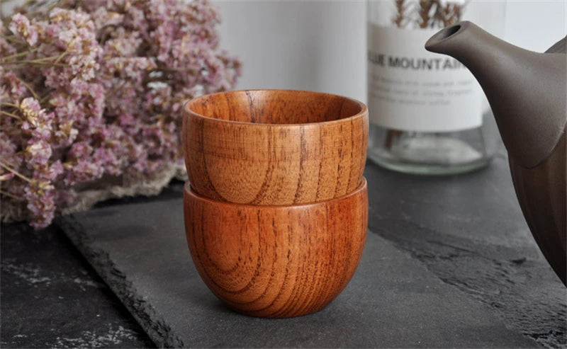 Handmade Natural Spruce Wood Cups