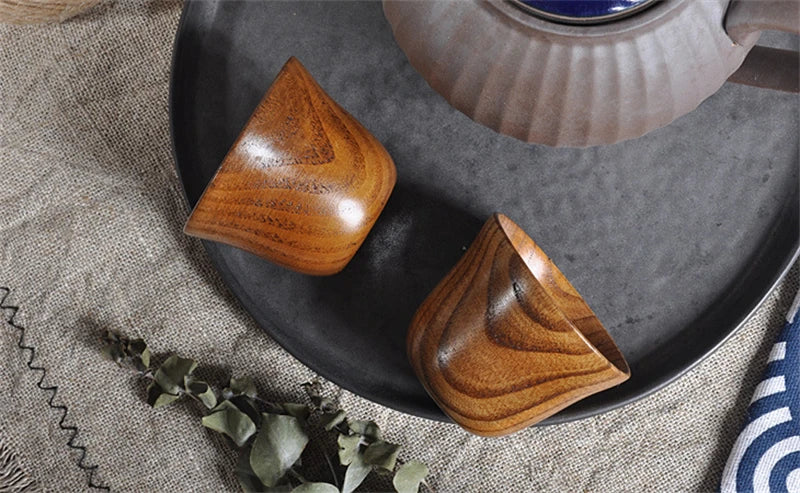 Handmade Natural Spruce Wood Cups