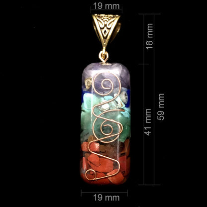 Energy Generator Orgone Crystals Pendant Necklace Healing Meditation Jewelry